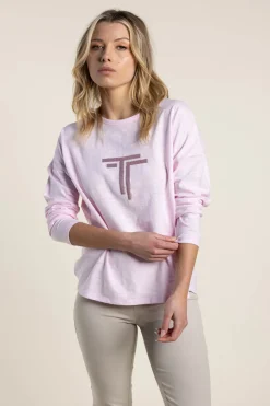 Two-T's Alice Long Sleeve Tee - Pale Pink - TT34 Best