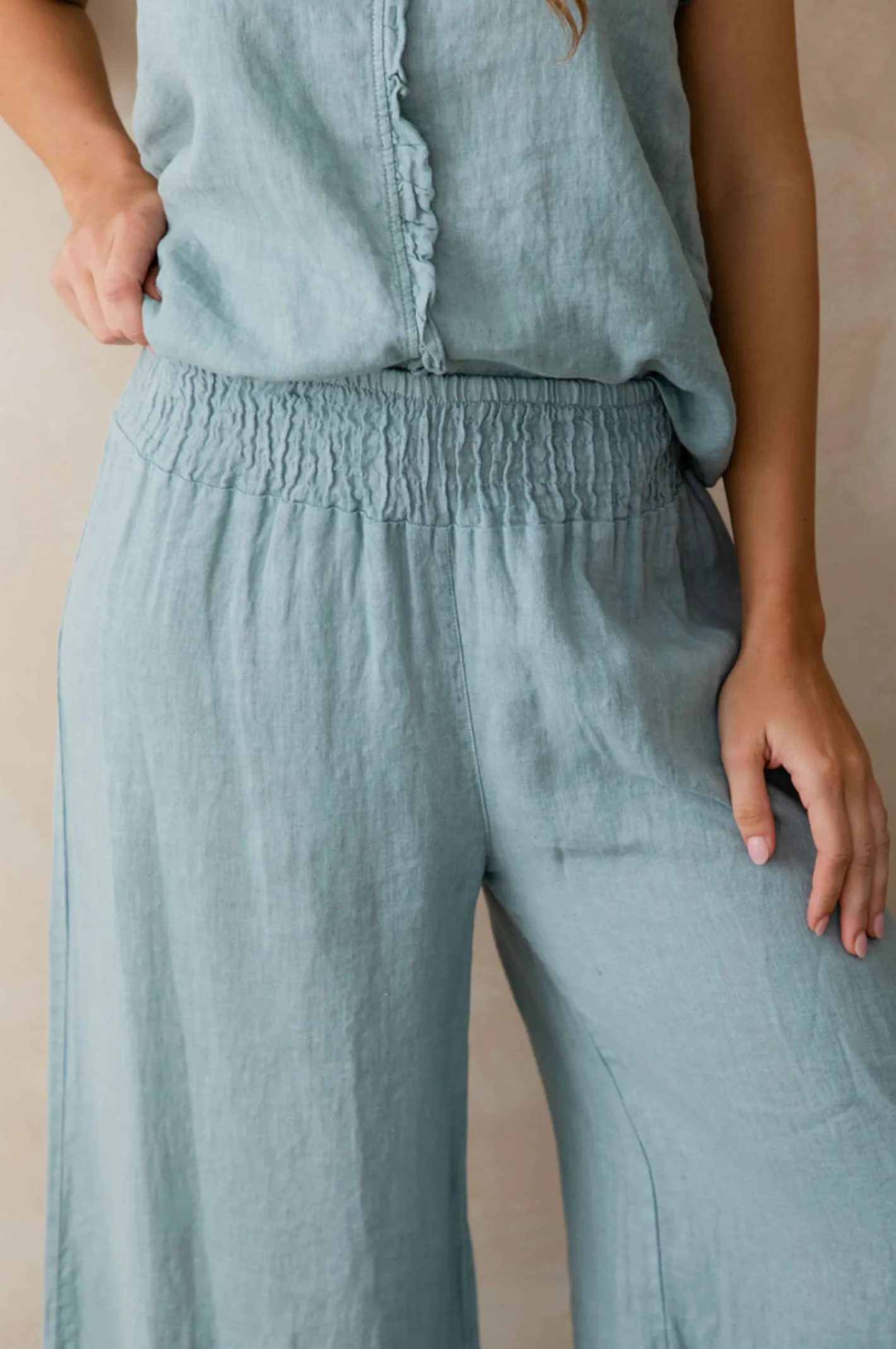The Italian Cartel Amara Pant - Blue - IC22 Discount