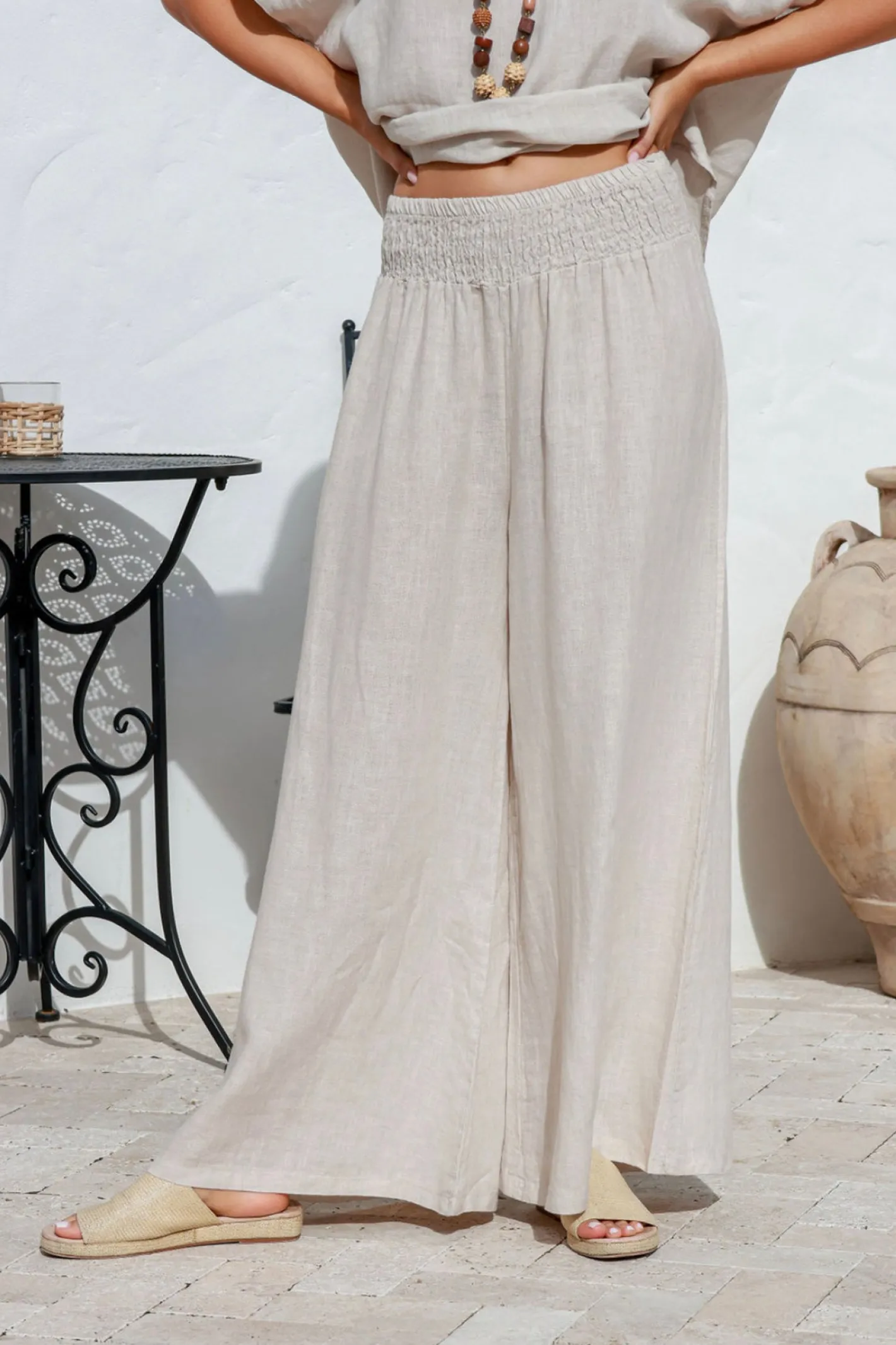 The Italian Cartel Amara Pant - Sand - IC22 Clearance