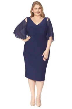 Layla Jones Amber Chiffon Dress - Royal - LJ11 Hot