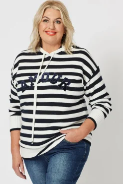 Threadz Amour Stripe Jumper - TZ53 Outlet
