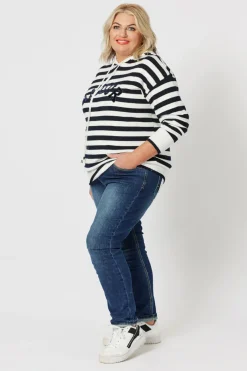 Threadz Amour Stripe Jumper - TZ53 Outlet
