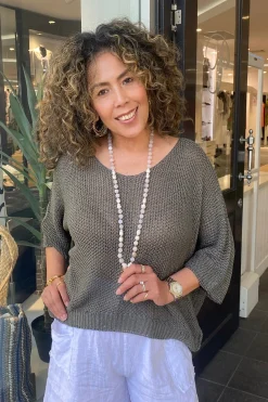 Cindy G Andi Knit - Khaki - CG4 Outlet