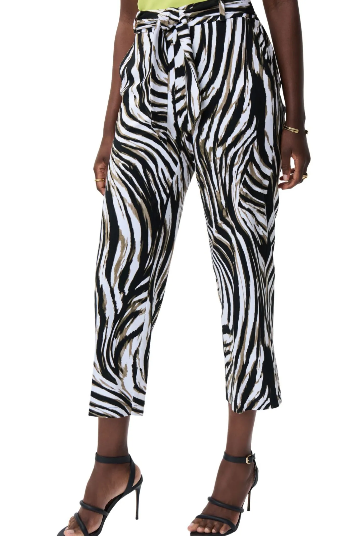 Joseph Ribkoff Animal Print Wide Leg Pant - JR16 Hot