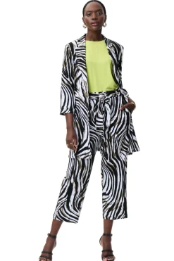 Joseph Ribkoff Animal Print Wide Leg Pant - JR16 Hot