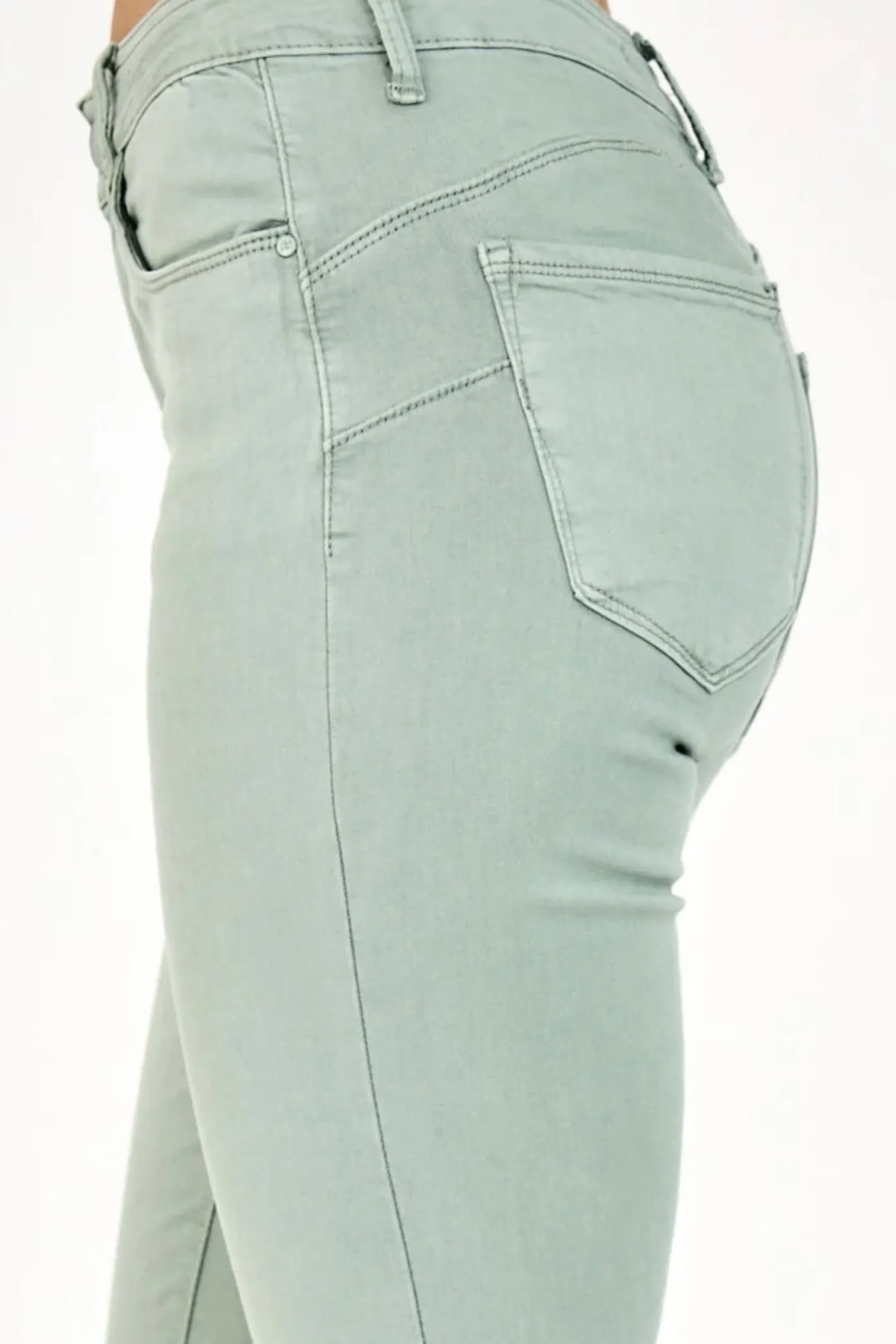 Ana & Lucy Anna High Rise Jeans - Sage - AL1
