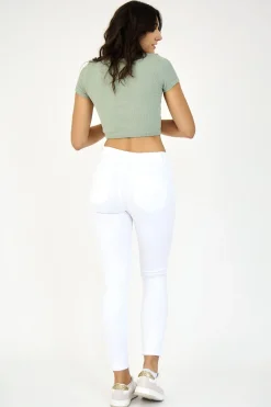 Ana & Lucy Anna High Rise Jeans - White - AL1 Hot