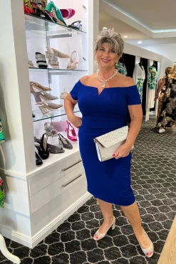 Zaliea Ariella Crepe Dress - Royal - Z8 Hot