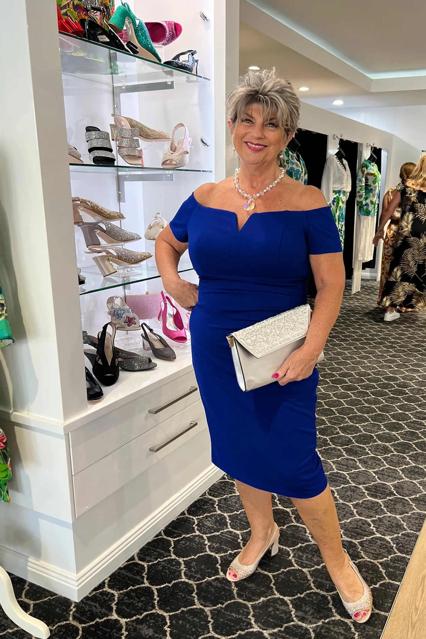 Zaliea Ariella Crepe Dress - Royal - Z8 Hot