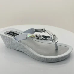Grandco Bamboo Wedge - White - GC5 Outlet