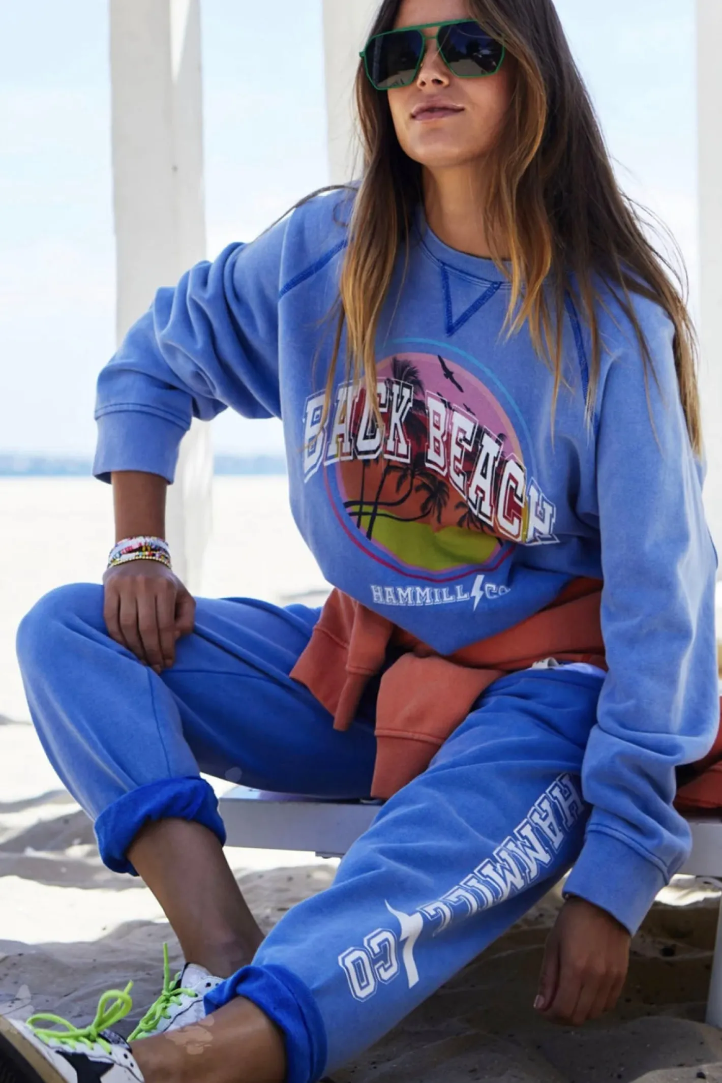 Hammill + Co Beach Sweat - Faded Blue - HC20 Sale