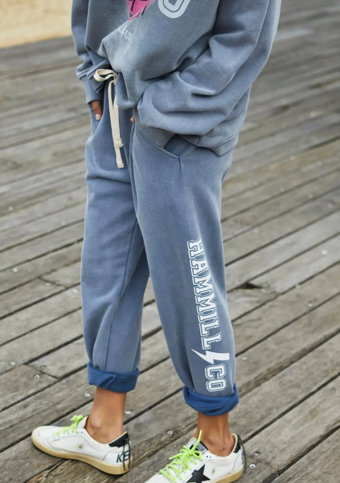 Hammill + Co Beach Track Pant - Faded Navy - HC21 Hot