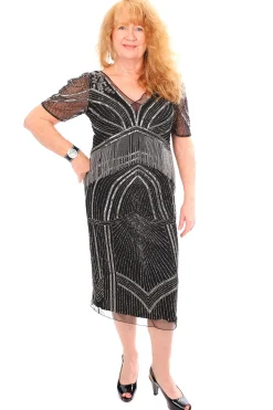 Jesse Harper Beaded Queen Dress Outlet