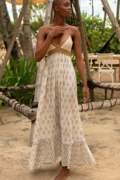 Miss June Belen Dress - Vanilla - M35