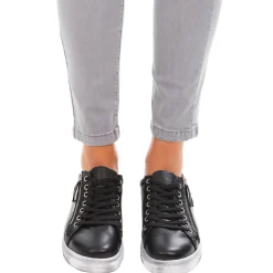 Rilassare Black Tatter Leather Sneaker - RS3 Sale