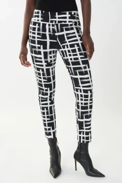 Joseph Ribkoff Block Inspired Pants - Black& White - JR124 Hot