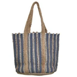 Ble Resort Collection Blue Jute Bag - Blue - BL6