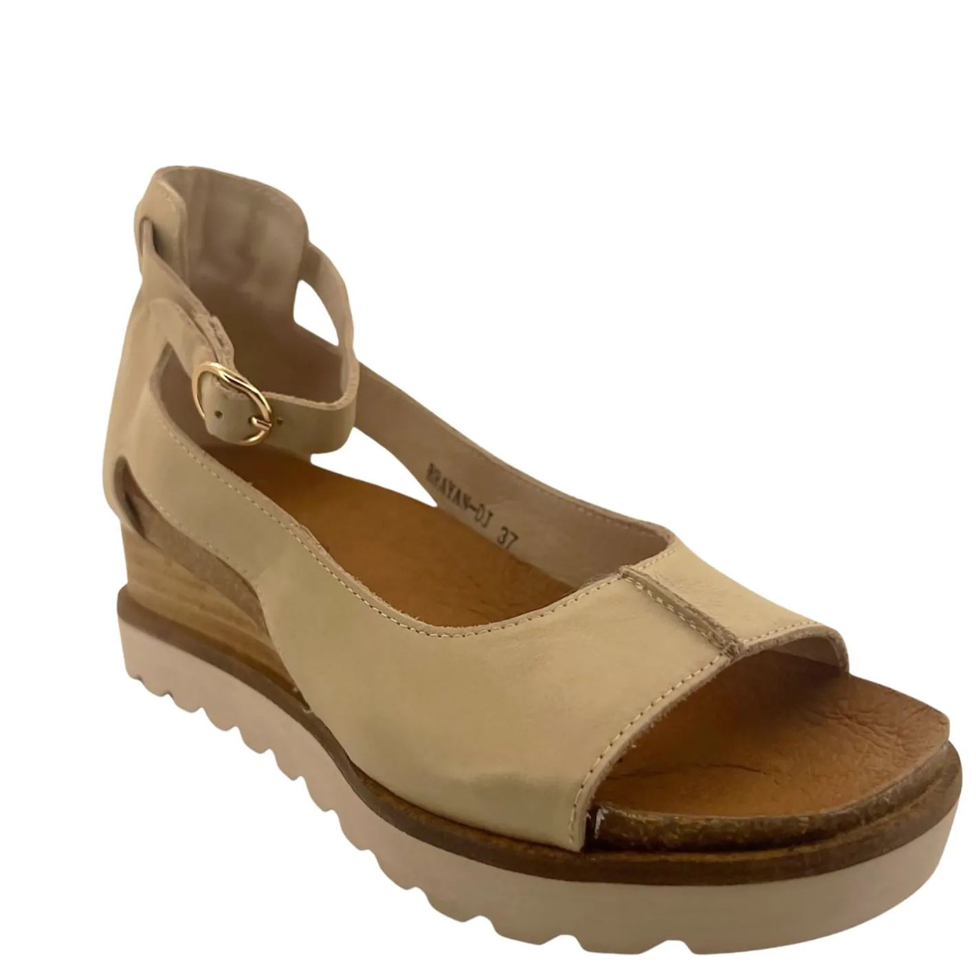 Django & Juliette Brayan Wedge - Almond - DJ37 Hot