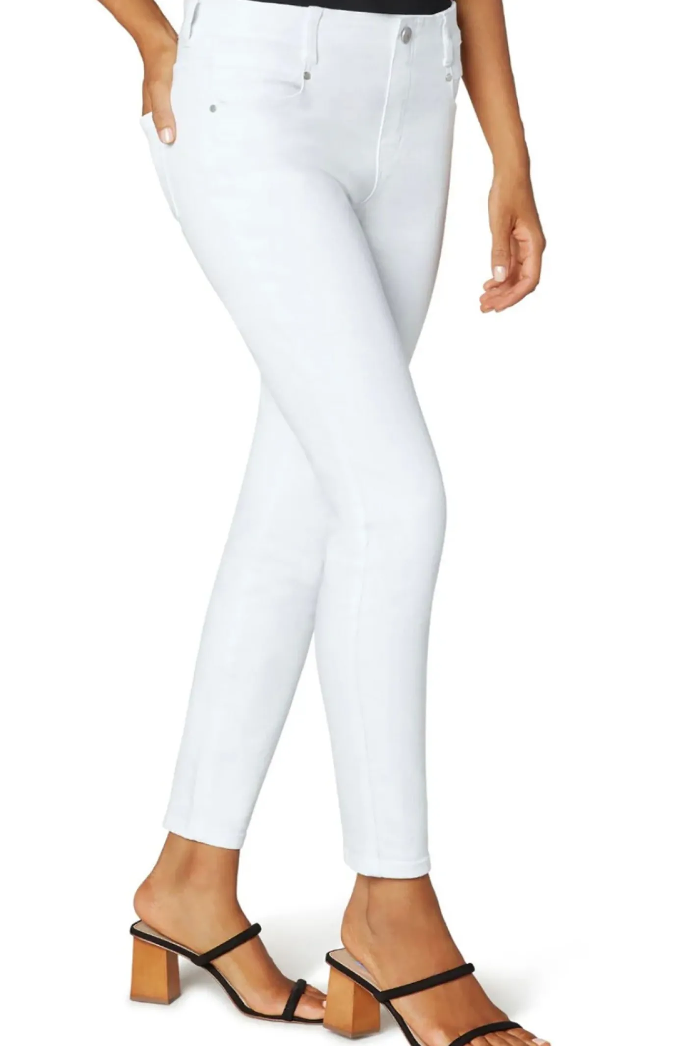 Liverpool L.A Bright White Gia Glider Ankle Jean - AT8 Best