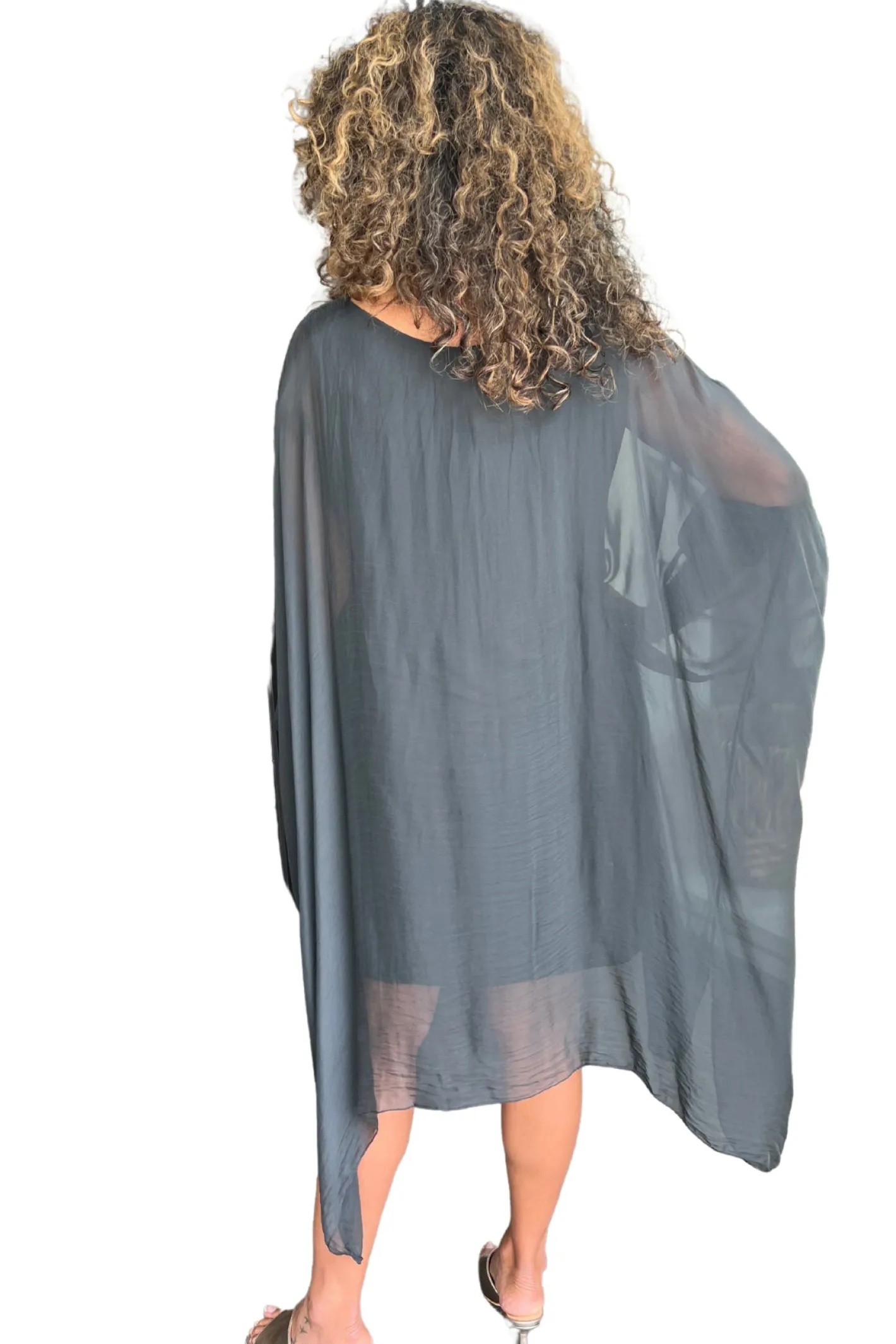 The Italian Cartel Campana Dress - Charcoal - IC8 Clearance