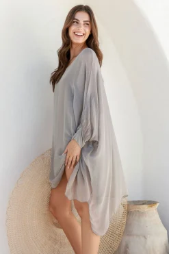 The Italian Cartel Campana Dress - Mocha - IC8 Best