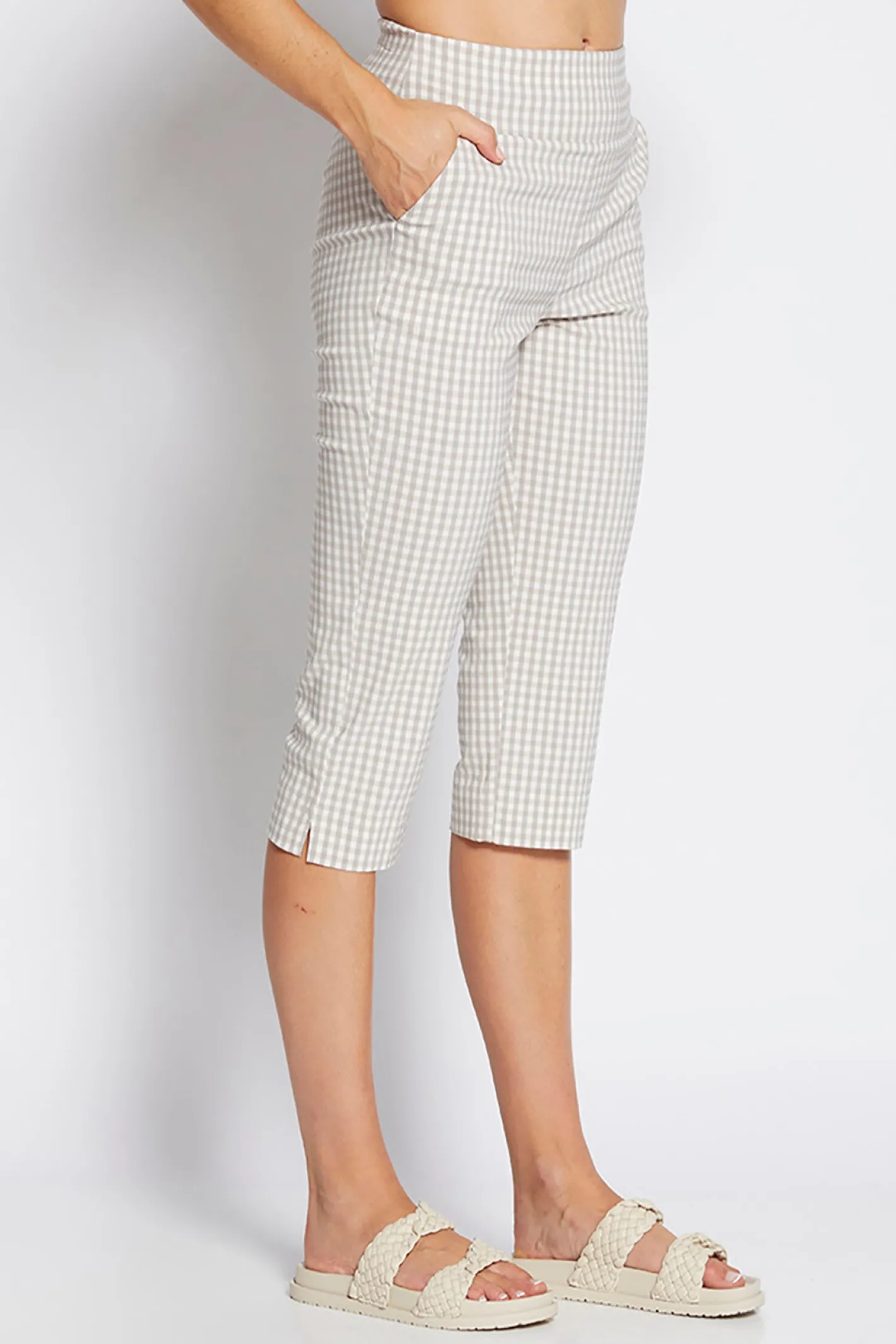 Philosophy Capri Pocket Pant - Gingham - PH45