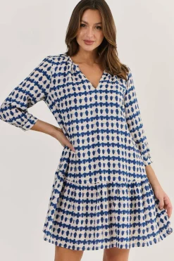 Naturals By O & J Carol Linen Dress - Delta Blot - OJ48 Outlet