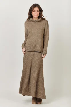 Naturals By O & J Cashmere Khaki Jumper - OJ36 Clearance