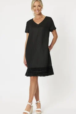 Gordon smith Chic Shift Dress - Black - GS9 Hot