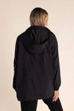 Two-T's Chloe Spray Jacket - Black/Gold Logo - TT49 Online
