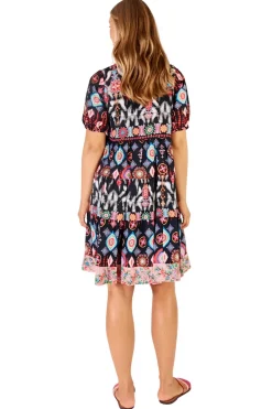 Lula Life Clara Tiered Dress - Print - LL9 Clearance