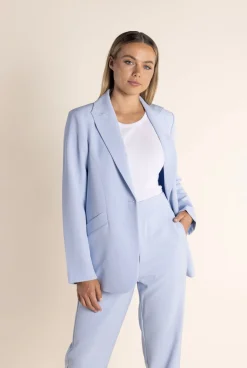 Two-T's Clare Suit Blazer - Sky - TT43 Online
