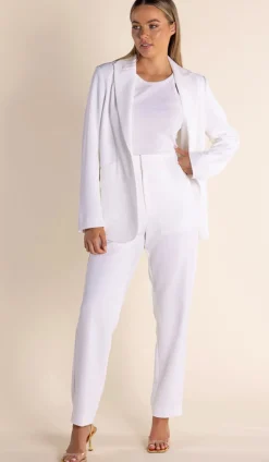 Two-T's Clare Suit Blazer - White - TT43 New