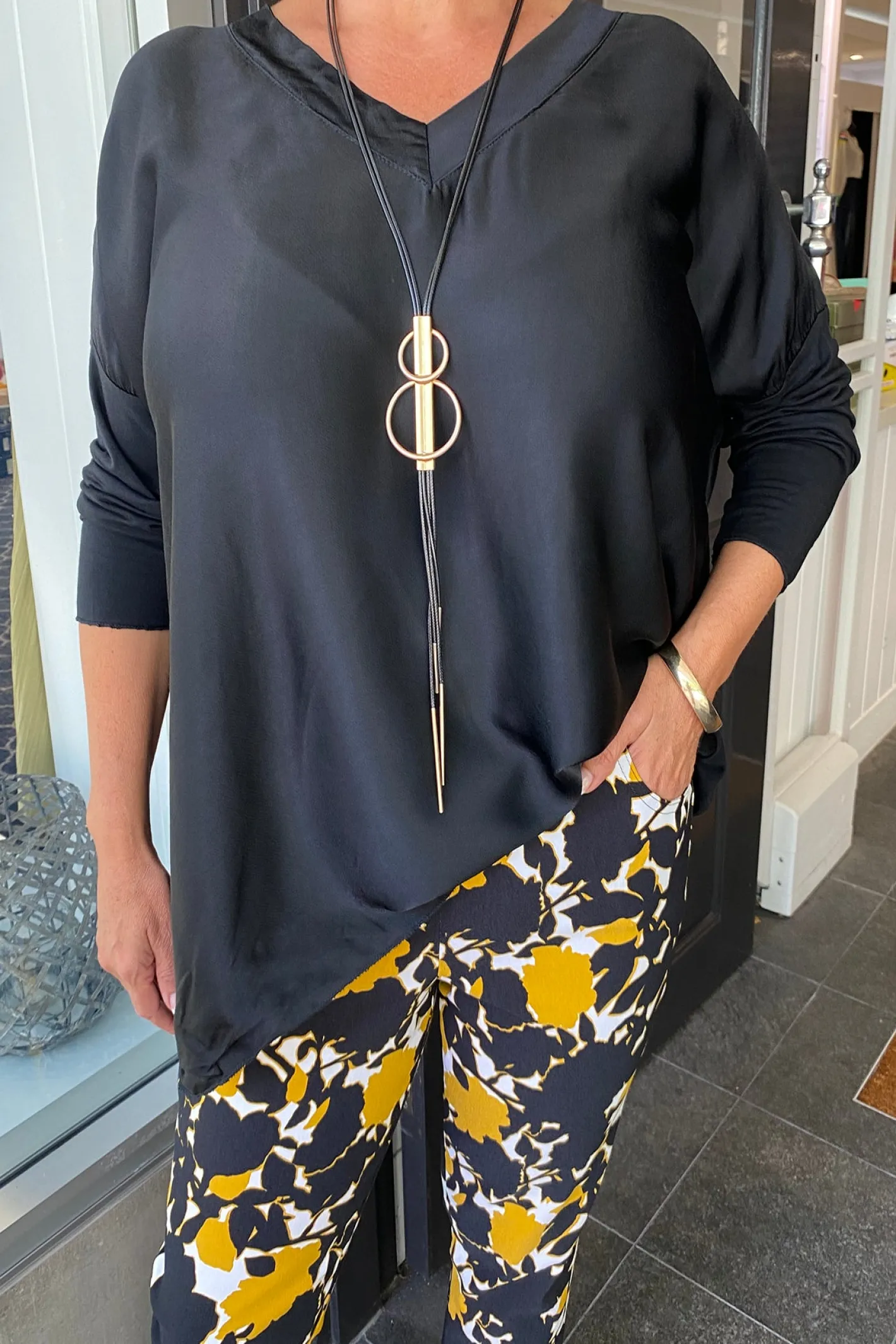 Cindy G Clarice Top - Black - CG5 Hot
