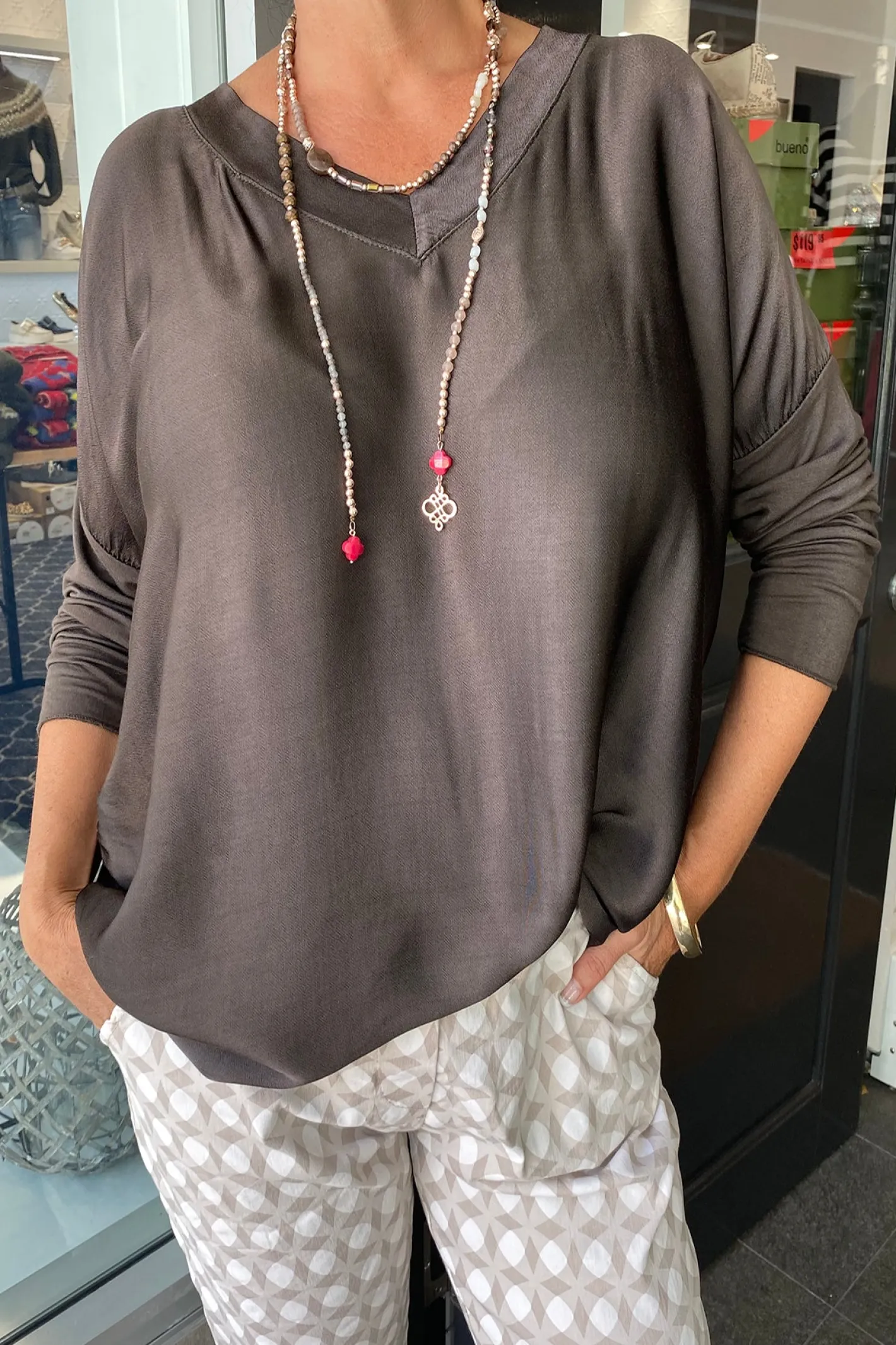 Cindy G Clarice Top - Chocolate - CG5 Hot