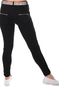 Italian Star Classic Button Jeans - Black - IS10 Discount
