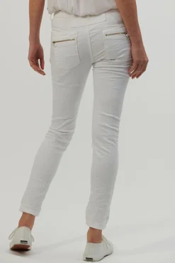 Italian Star Classic Button Jeans - White - IS10 Outlet