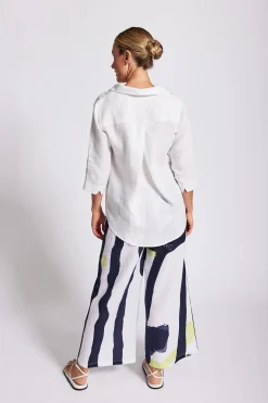 See Saw Collared Tunic Top - White - SS12 Discount