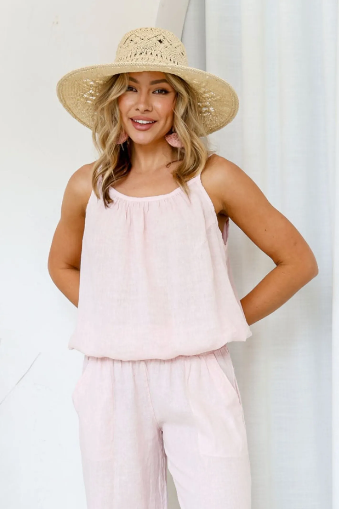 Free Angel Comodo Singlet Top - Blush - FA26 Clearance