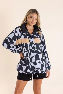 Two-T's Cooper Puzzle Print Spray Jacket - TT50 Outlet