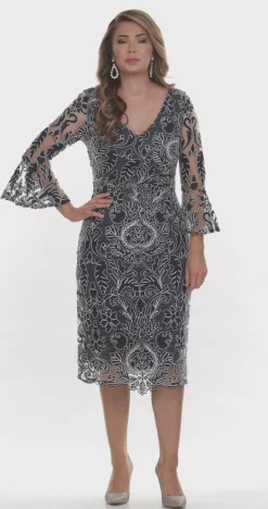 Jesse Harper Cord Lace Dress - Midnight - JH4 Outlet