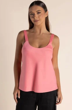 Two-T's Corey Satin Cami - Coral - TT42 Sale