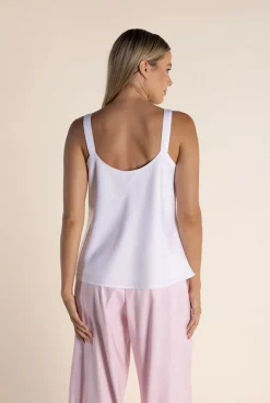 Two-T's Corey Satin Cami - White - TT42 Clearance
