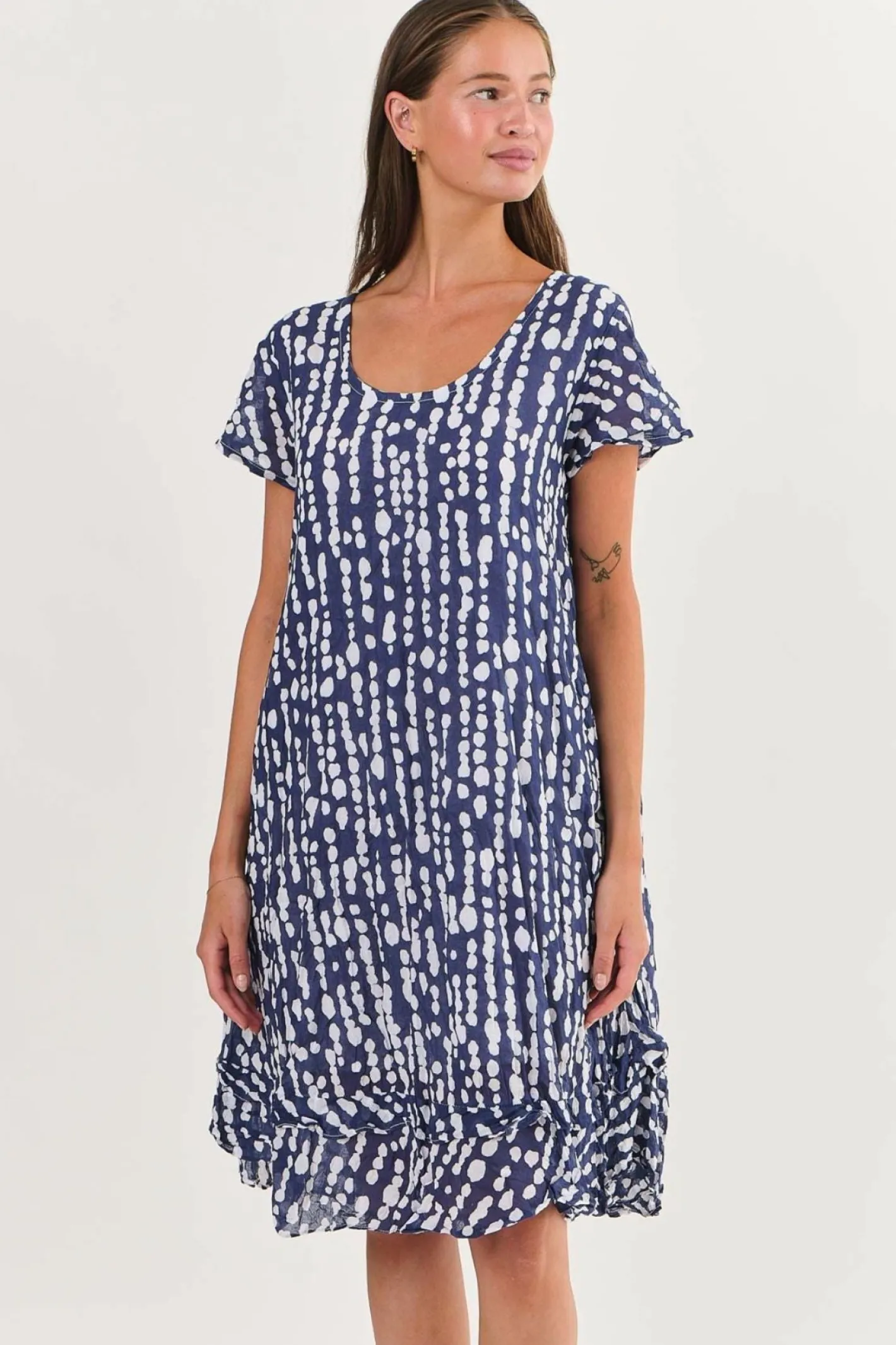 Namastai Corindi Cotton Dress - Freshwater Pearl - N4 Outlet