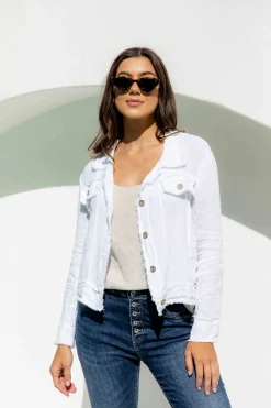 The Italian Cartel Corte Jacket - White - IC57 Sale