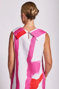 See Saw Cowl Neck Dress - Pink/Orange - SS23 New