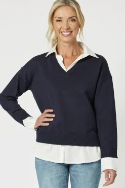 Gordon smith Dee 2 In 1 Jumper - Navy - GS14 Outlet