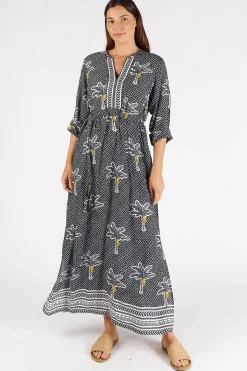 Lula Soul Dominica Kaftan - Ebony - LS9 Clearance