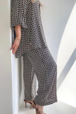 Pizazz Boutique Drew Bamboo Pant - Geo - SO12 Outlet