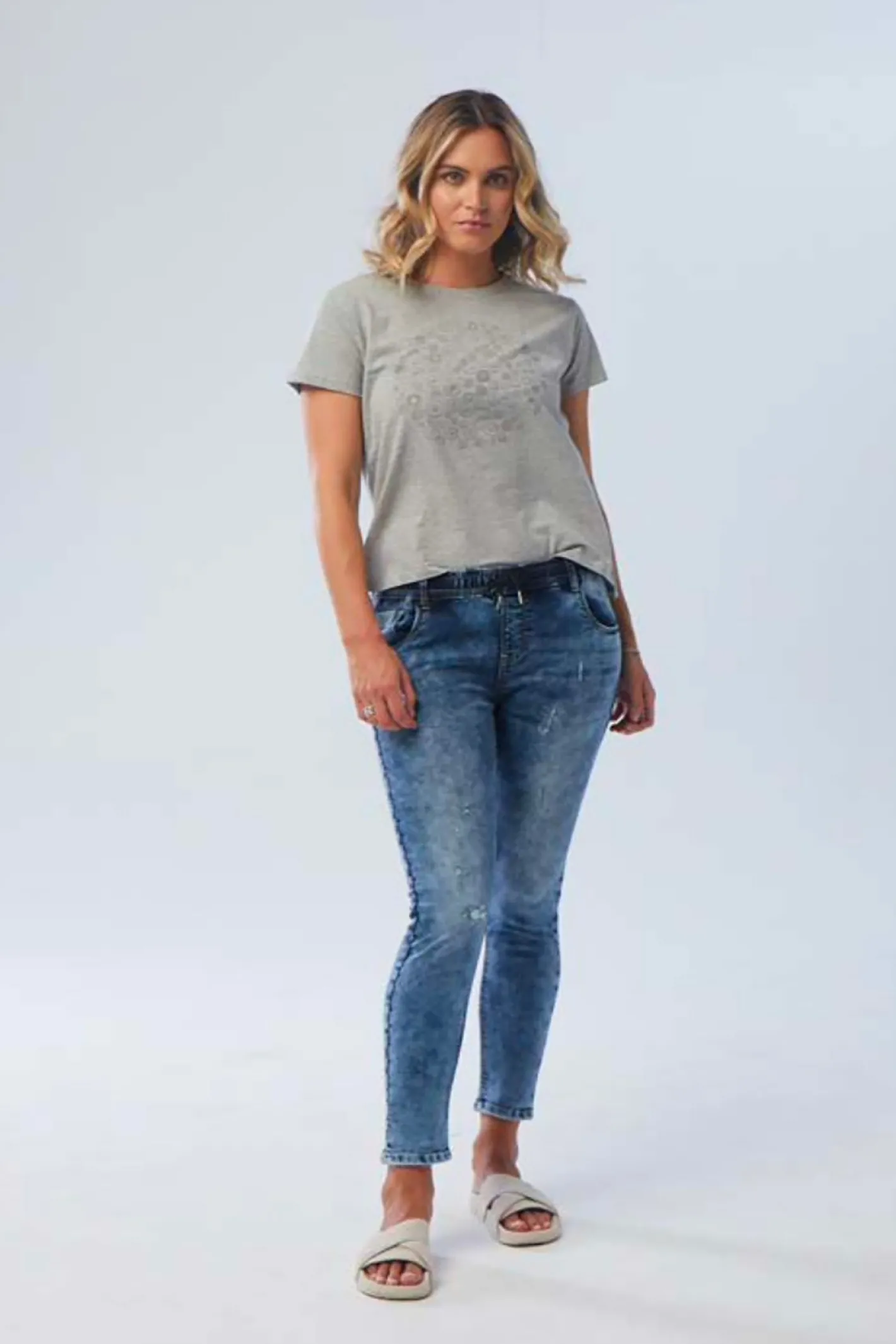 New London Jeans Dundee Hybrid Jogger Jeans - Wash - NLJ7 New